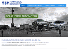 Tablet Screenshot of parasol.com.mx
